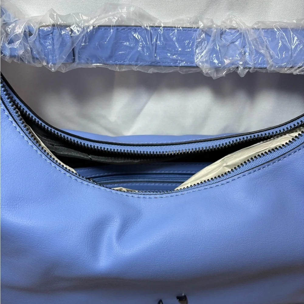 Simply Vera Vera Wang Blue Crescent Shoulder Bag. NWT
